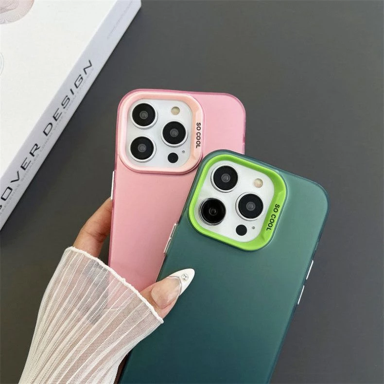 Buy Frosted Solid Colour Shockproof Case for iPhone 13 Pro Max - Green